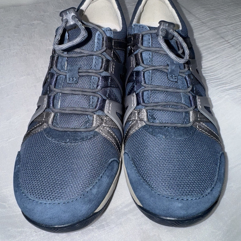 Dansko Henriette Sneakers Shoes Navy Leather Walking Comfort Slip-On 38/7.5 - Picture 4 of 11